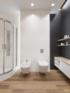Projekt wnętrza łazienki - mieszkanie we Wrocławiu